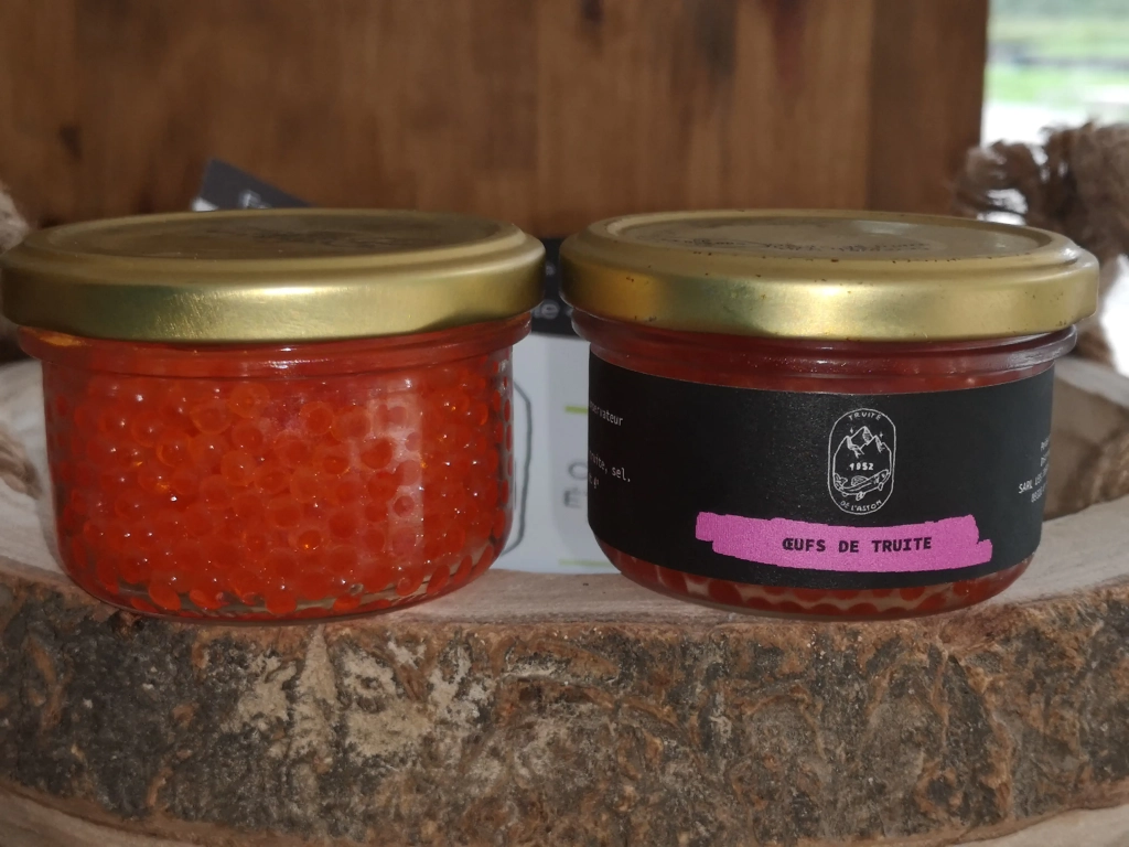 Œufs de truite 80grs - PRE COMMANDE (PONTE VERS LA MI DECEMBRE)