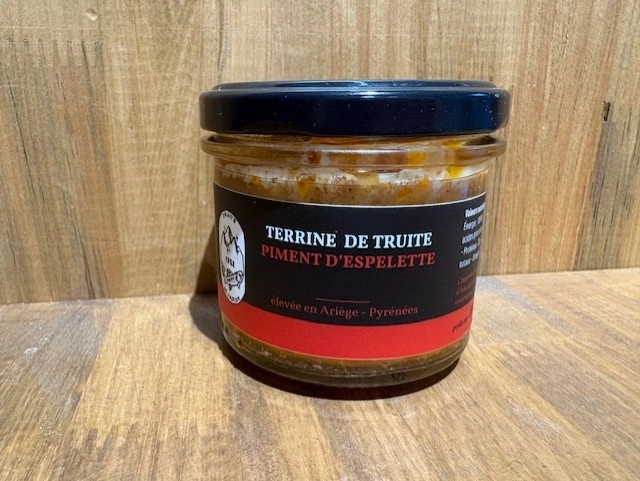 TERRINE DE TRUITE AU PIMENT D'ESPELETTE 100GRS
